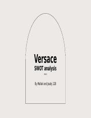 SWOT analysis of Versace 